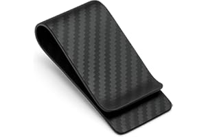 CL CARBONLIFE Carbonlife - Portafoglio in fibra di carbonio, con clip per carte di credito, da uomo