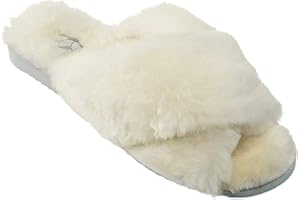 ESTRO Pantofle Damskie Skórzane Ciepłe Wełniane Kapcie Dla Kobiet INTIMO