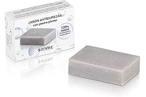 Soivre Cosmetics - Jabón Antidurezas con Piedra Pómez, 125 g