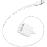Belkin UltraCharge USB-C Fiş Tipi Şarj Cihazı 45 W, 0,8 m Geri &Ccedil;ekilebilir USB-C Kablo ve USB-C Port ile, iPhone 17 ve 16 Ser