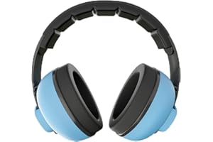 FungLam Casque Anti Bruit Bébé, cache-oreilles de bruits pour bébé, Casque anti-bruit pour bébés et tout-petits de 3 mois à 2 ans, Améliore le sommeil pendant les déplacements, Bleu