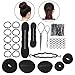 ZeWoo 8 Arten von Multistyler Haarstyling Zubehör Magic Hair Braider Clip Pads Schaum Schwamm Brötchen Donut Hair Styling Set für DIY