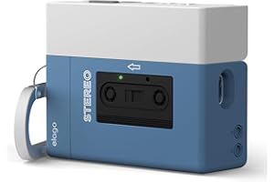 elago Etui w Kształcie Odtwarzacza Kaset Kompatybilne z AirPods Pro 3 – Kompatybilne z Etui AirPods Pro 3. generacji, Z Karabińczykiem, Odporne na Wstrząsy, Pełna Ochrona (Niebieski)