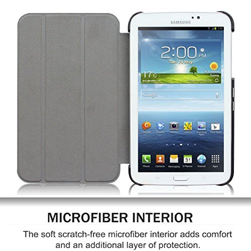 Fintie Samsung Galaxy Tab 3 7.0 (7 Zoll) SM-T210 SM-T211 Hülle Case – Ultra Slim Schutzhülle Tasche Etui mit Standfunktion (Nicht kompatibel mit der Tab 3 7.0 Lite), Zeitung - 6