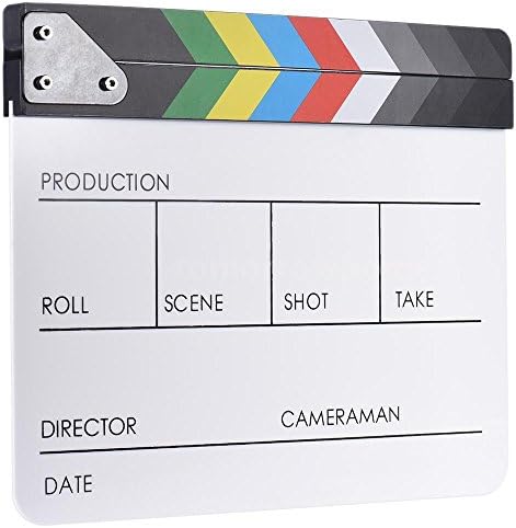 Director Movie Video Slate Clapboard Film Slate Color Clap Stick Clapper Board
