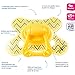 Difrax Dental Soother (18 Months and Above, Yellow Zigzag)