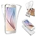 Price comparison product image Front and Back Ultra Slim Transparent Shockproof 360° Protective Full Body TPU Silicone Gel Case Cover For Samsung Galaxy (Samsung Galaxy S6, Clear)