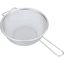 Alimento in Acciaio Inox con 3 Inserti di setaccio, macinino per Alimenti per marmellate, pappe, Salse, 3 Pezzi di setaccio, spremiagrumi