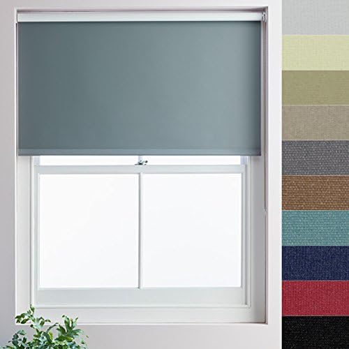 Made to Measure Roller Blind, 800mmx2000mm, Chalk Grey Blackout {10 Colours, 400mm-2200mm Width, and Drop upto 2600mm also available}