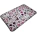 Produktbild Rutschfeste Fußmatte Fußmatte Rose Blumen Zucker Schädel Muster Home Decor Kinderzimmer Teppiche Indoor & Outdoor Eingang Teppich, Maschinenwäsche / Schnelltrocknung / Anti Fatigue Fußmatte, 40X60CM