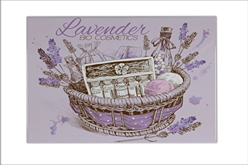 Preisvergleich Produktbild Fliese Kachel Drogerie Markt Lavendelkosmetik Keramik bedruckt 20x30 cm