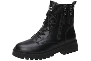 ZXCN Bottes Beige Noires Moto High Tops Chaussures Plate-Forme Bottines Bottines Femme 2021 Printemps Automne Femme Botte de Combat Confortable