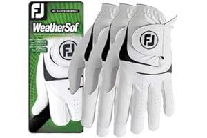 FootJoy WeatherSof Men's Golf Glove 3-Pack,White