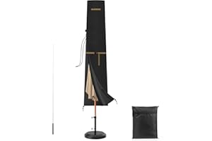VANSHEIM Telo Copertura Ombrellone da Giardino Telo Copri Ombrellone da Giardino Impermeabile per Ø3m Ombrellone Giardino,Copri Doccia da Esterno,Custodia Ombrellone da Spiaggia Resistente 175x32/38cm