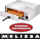 Melissa 16310202 mobiler Pizzaofen, Elektro-Pizzeria, Profi, 1450 Watt, Rücklauf 30 Minuten Timer, Pizza 30 cm,