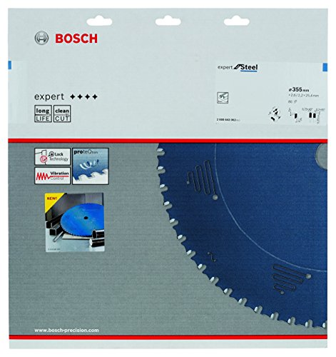 BOSCH Kreissägeblatt Expert für Steel, 355 x 25,4 x 2,6 mm, 80, 2608643062 - 2