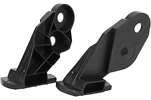 KIMISS Parachoques-Soporte de parachoques delantero-Soporte de parachoques delantero de coche ABS 1 par de repuesto OE izquierdo y derecho 51118195295, 51118195296 compatible con E46 M3 2001-2006