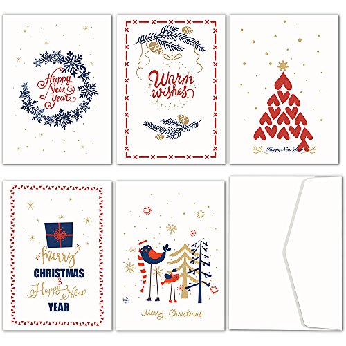PAPER & CO. · Biglietto di Natale classico, 10 pezzi