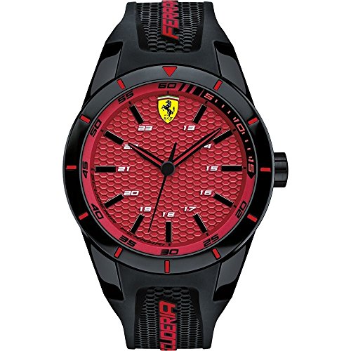 Scuderia Ferrari Orologi Herren-Armbanduhr Red Rev Analog Quarz Silikon 0830248 Scuderia Ferrari Orologi Herren-Armbanduhr Red Rev Analog Quarz Silikon 0830248