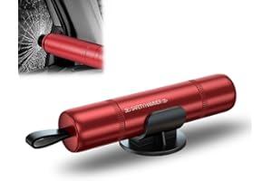 LSOJFE Nothammer Auto mit Gurtschneider 2er Set Auto Sicherheitshammer 2 In 1 Gurtschneider Notfallhammer Sicherheitshammer mit Gurtmesser Notfallhammer fürs Auto Bus