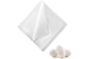 BOHUIZ Jedwabna poszetka dla mężczyzn, 35 x 35 cm, biała, miękka, wielokrotnego użytku, prezent dla mężczyzn