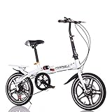 La bicicleta plegable de diseño humanizado, el manillar y el sillín se pueden ajustar según la altura, lo que le ayuda a encontrar una posición de conducción cómoda durante la conducción.