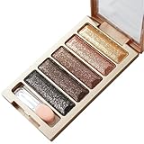 WINWINTOM 5 Color Glitter Eyeshadow Makeup Palette (C)