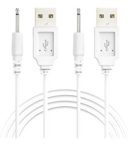 Vhbw Cavo Di Ricarica USB Per Cuffie Harman Kardon – Jack 2,5 Mm, Bianco, 20,5 Cm – Ideale Per Powerbank E PC - 3