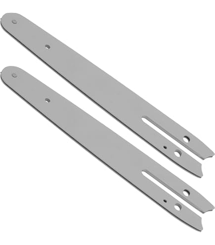 SagaSave Lame De Barre De Tronçonneuse 2 Pièces, Nettoyeur De Rainure De Lame De Barre De Tronçonneuse, Barre De Guidage à Rivet Unique, Remplacement De La Plaque De Guidage De Tronçonneuse