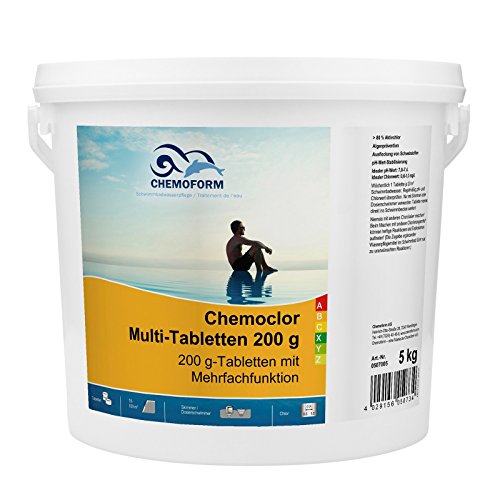 Chemoclor Multi-Tabletten (200 g) mit Mehrfachfunktion 5 Kilo