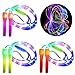 Produktbild Danolt 3 Pcs Glowing Springseil Kinder, 2 in 1 Fitness Springseil Leuchten Spielzeug Glow in Dark Blinkendes Geschenk für Kinder Erwachsene Party, Fit bleiben, Gewichtsverlust