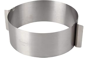 Dr. Oetker Varino Anello per Torta 16-30 cm, Acciaio Inossidabile, Argento, 16 cm