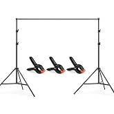 Andoer 2 x 3 m / 6,6 x 10 ft St&uuml;dyo arka plan standı tutucu al&uuml;minyum alaşım ayarlanabilir fotoğraf arka planı destek sistemi