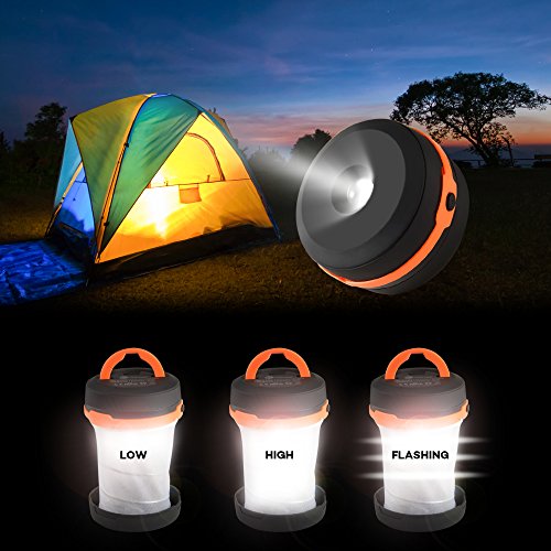 Campinglampe TaoTronics LED Campingleuchte Camping Zelt Laterne faltbar Taschenlampe 1W 30LM - 4