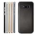 Produktbild zanasta® Hülle Samsung Galaxy S8 Silikon Case Cover [Ultra Hybrid] Carbon TPU Slim Silikonhülle Backcover Schale + Rahmen Schutzhülle mit extra Kantenschutz Schwarz-Grau