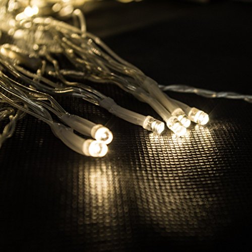 Salcar LED Lichternetz 3*2 Meter für Weihnachten Deko Party Festen, Innen, 8 Lichtwechselprogramme (Warmweiß) - 2