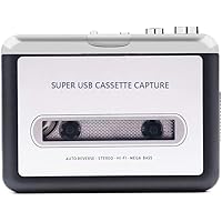 RMFC Lecteur Cassette Portable, Walkman et convertisseur de Cassette Audio en fichiers MP3 numériques Via USB…