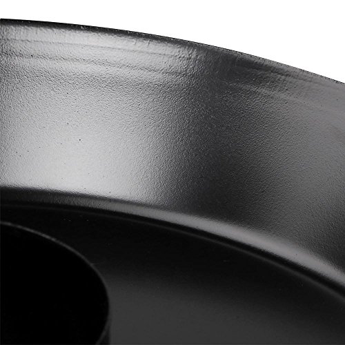 Yahee 2-teilig antihaftbeschichtet Metall Hähnchenbräter Hähnchen Ständer Hähnchengriller Bräter mit Griff 30.5cm Schwarz - 6