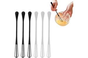 BCBF 6 PCS Frusta da Cucina plastica Mini Frusta da Cucina Frusta da Cucina Miscelatore Classico Manuale per Uova Utensile da Cucina Miscelatore Uniforme