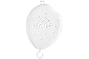 Fehn MP3 Mobilewerk mit Nachtlicht – Elektronisches Mobile-Spielwerk mit Licht, Musik & Rotation – spielt beliebteste Fehn Spieluhr-Melodien – MicroSD mit eigener Musik bespielbar