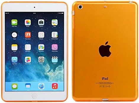 Clear Transparent Crystal Soft Silicone Rubber Back Gel TPU Case Skin Cover for IPad Mini 1 2 3 7.9 Inch (Orange)
