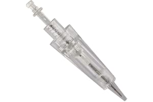 RASMET 20 Uds Agujas de Micropigmentacion Desechables de Maquillaje Permanente Bayoneta 1P/2P/3P/5P/3F/5F/7F (1P-0.25mm)