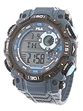 Fila sportliche Herrenuhr Digital 10 BAR Licht Alarm 38-826-004