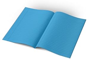 The Dyslexia Shop A4 Lined Paper Exercise Book, 48-Pages 10mm Note Books A4 Lined Visual Stress Aid, Dyslexia Friendly Tinted Paper Ideal for Classroom, Office, Home - 9 Colours