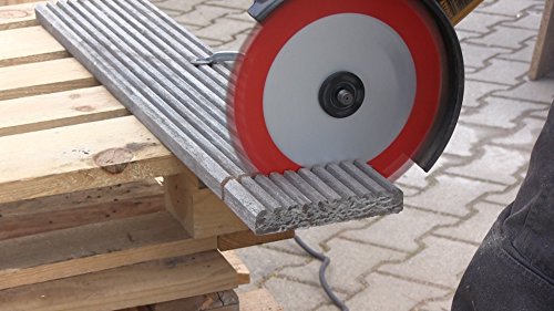 Nozar 6702164 Rip Cut HM-Trennscheibe 230 x 22,23 mm, Perfekt für alle Winkelschleifer aus Wolframcarbid Hartmetall-Segmenten, rot / silber - 4