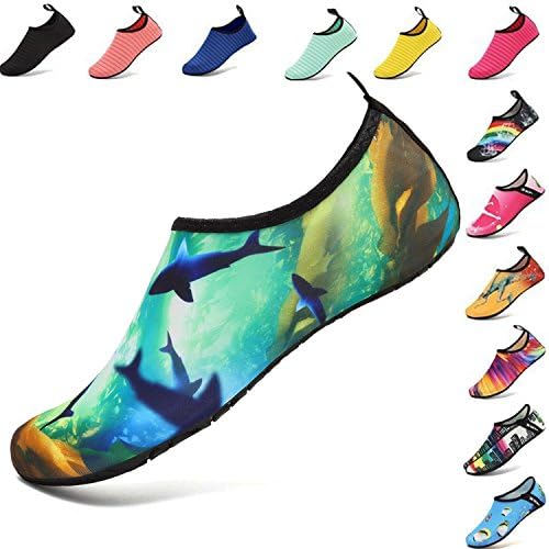 AGOLOD Water Shoes Mens Womens Barefoot Shoes Beach Snorkeling Swimming Quick Drying Slip On Yoga Shoes Skin Socks Sports Aqua Shoes for Walking,Park,Boating