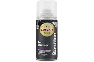 SIMONIZ Air Freshener and Conditioning Cleaner, Car Interior Sanitiser to Eliminate Bad Smells & Bacteria, Fresh Fragrance, 150ml