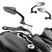 CARBON PAIR UNIVERSAL MOTORCYCLE Scooter MIRRORS 10MM 8MM BIKE/MOTORBIKE REAR VIEW SIDE Left / Right Mirror NEW