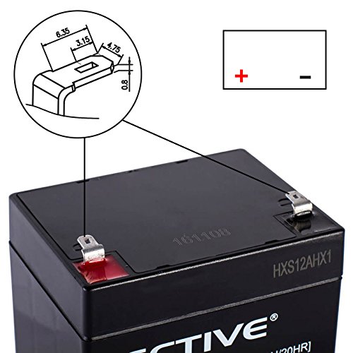 ECTIVE EBC-Serie | Zyklenfester 12V Bleiakku | 5 Varianten: 1,3Ah – 7,2Ah |Wartungsfreier Blei-AGM-Akku, Blei-Vlies-Akku, AGM-Akku, Bleigelakku, Blei-Akku, Blei-Batterie für höchste Anforderungen - 2