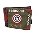 Produktbild Echte Marvel Comics Captain America Vintage Militärarmee Zweifachgefaltete Geldbörse Boxed